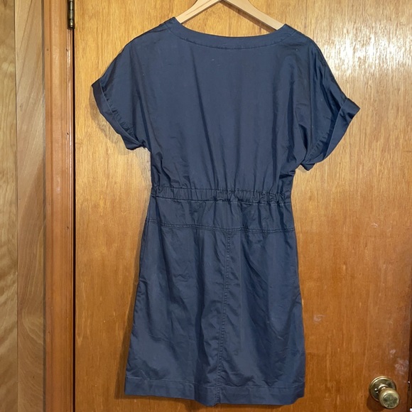 •UNIVERSAL THREAD•GRAY ZIP UTLITY DRESS WITH FRONT POCKETS AND CUFF SLEEVE XS - Picture 3 of 10